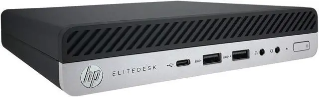 Main image of HP Grade A Business Desktop EliteDesk 800 G4 Mini Intel Core i5-8500T 16GB DDR4 512GB SSD Intel UHD Graphics 630 Windows 10 Pro 64-bit