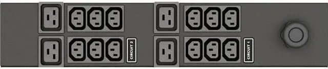 Alt view image 2 of 3 - Liebert Vertiv VP7811B Horizontal 16-Outlet (12xC13/4xC19) Monitored Rack PDU