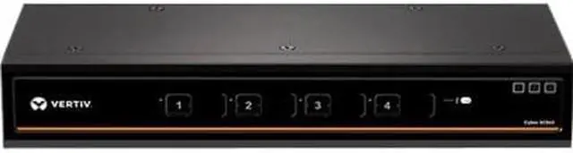 Alt view image 4 of 4 - Vertiv Cybex Secure 4K UHD KVM 4-Port DVI-I DP DualHead EAL4+ NIAP KVM Switch