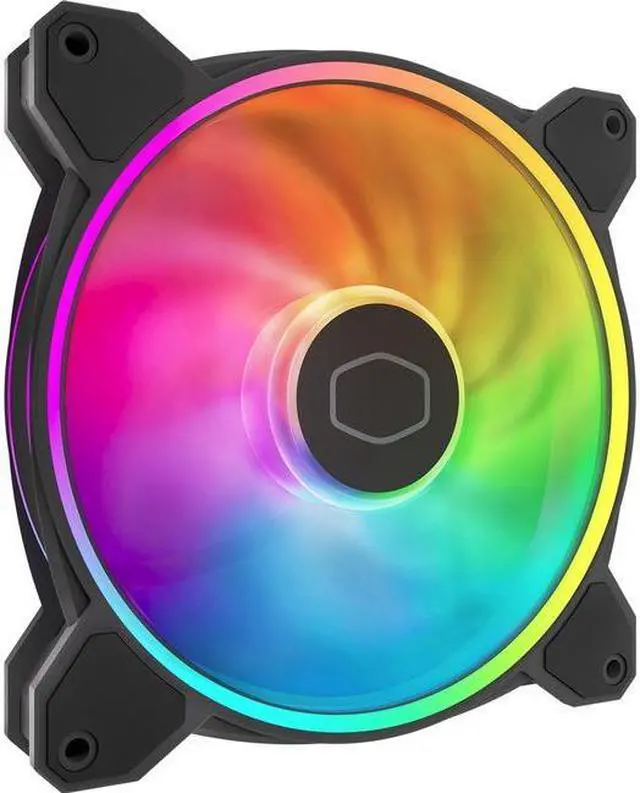 Main image of Cooler Master MasterFan MF140 Halo² PC Case|Liquid Cooler|Air Cooler Fan, Dual Loop ARGB Gen 2 LEDs Rings, Dynamic PWM 140mm 1,600 RPM, Air Balance Blades, Hybrid Frame (MFL-B4DN-16NP2-R2)