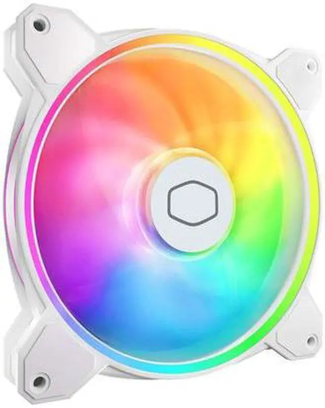Main image of Cooler Master MasterFan MF140 Halo² White PC Case|Liquid Cooler|Air Cooler Fan, Dual Loop Gen 2 ARGB LEDs Rings, Dynamic PWM 140mm 1,600 RPM,Air Balance Blades, Hybrid Frame (MFL-B4DW-16NP2-R2)