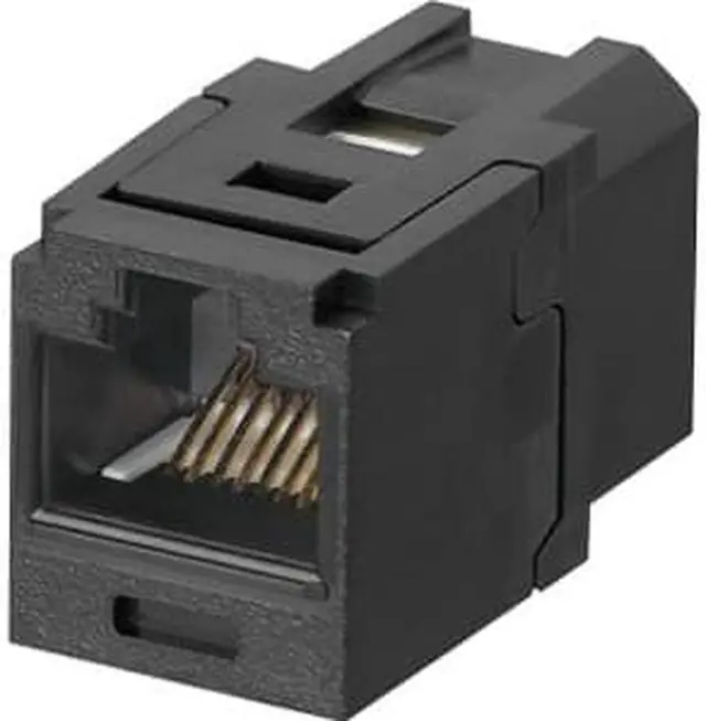 Alt view image 6 of 9 - Panduit Coupler Module,RJ45,Cat6,Black  CC688BL