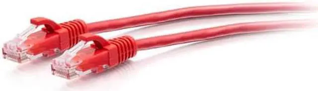 Main image of C2G 15ft Cat6a Snagless Unshielded UTP Slim Ethernet Patch Cable Red C2G30165
