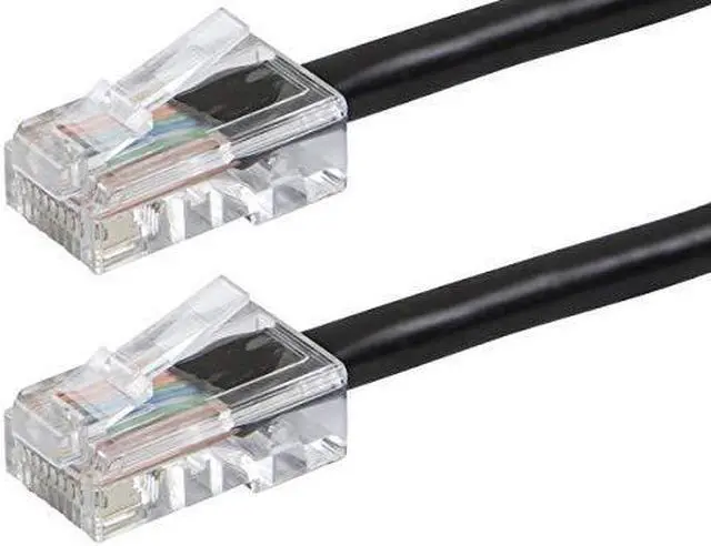 Alt view image 4 of 8 - Monoprice Cat6 Ethernet Patch Cable - 3 Feet - Black, RJ45, Stranded, 550Mhz, UTP, Pure Bare Copper Wire, 24AWG - Zeroboot Series