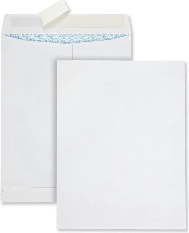 Alt view image 5 of 5 - Quality Park Security Tint Env #13 1/2 Square Flap Redi-Strip Closure 10 x 13