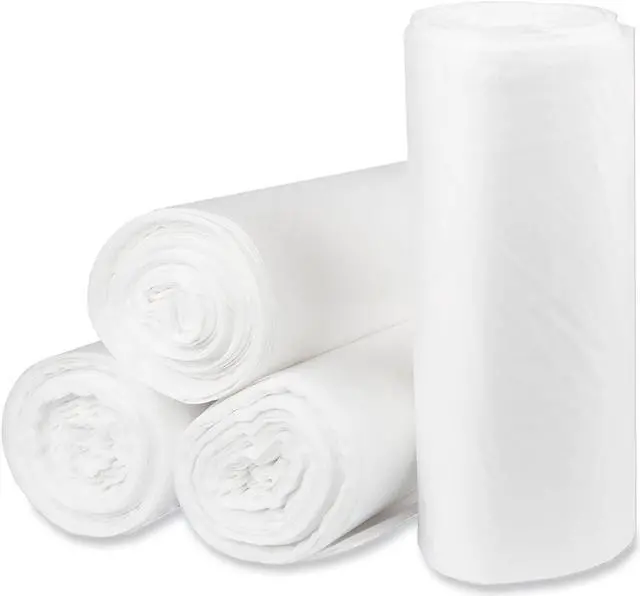 Main image of Eco Strong Plus Can Liners 60 gal 16 mic 38" x 58" Natural Perforated Roll 200/Carton PCRH385816N