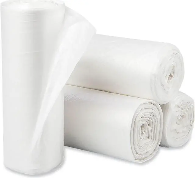 Main image of Eco Strong Plus Can Liners 40 gal 16 mic 40" x 46" Natural Perforated Roll 250/Carton PCRH404616N