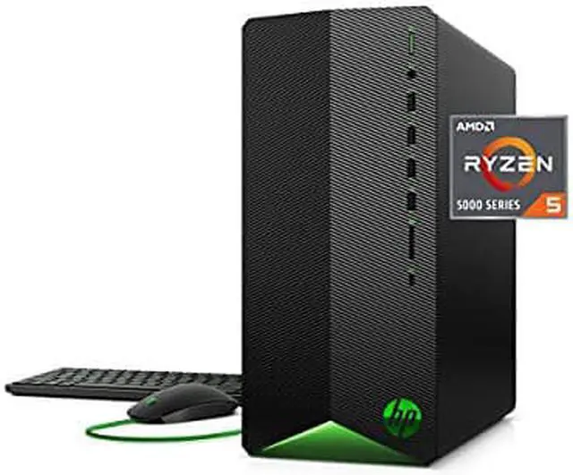 Alt view image 6 of 6 - HP Pavilion Gaming Desktop AMD Ryzen 5-5600G 8GB RAM 512GB SSD Radeon RX 5500 4GB GDDR5 - AMD Ryzen 5-5600G Hexa-core - AMD Radeon RX 5500 4GB GDDR5 - USB Keyboard & Mouse Included - Wi-Fi 5 &