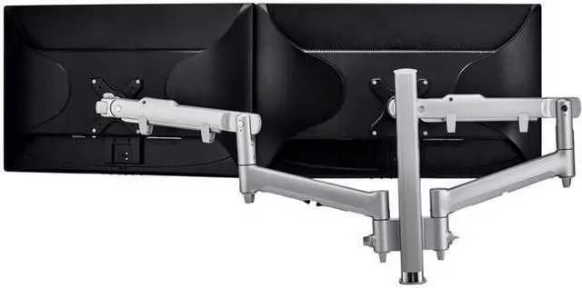 Alt view image 4 of 7 - atdec AWMS-2-D40-F-S Dual 618mm Dynamic Arms on 400mm Post