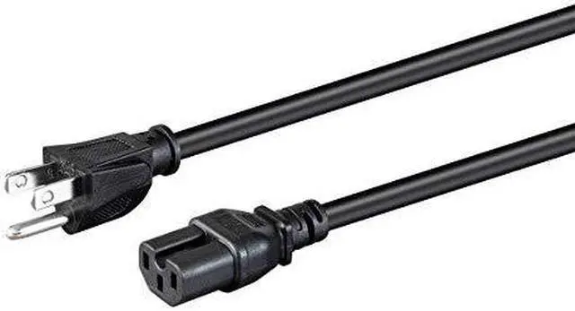 Alt view image 8 of 8 - Monoprice Heavy Duty Power Cord - 10 Feet - Black | NEMA 5-15P to IEC 60320 C15, 14AWG, 15A, SJT, 125V, Works With PCs, Monitors, Scanners, & Printers