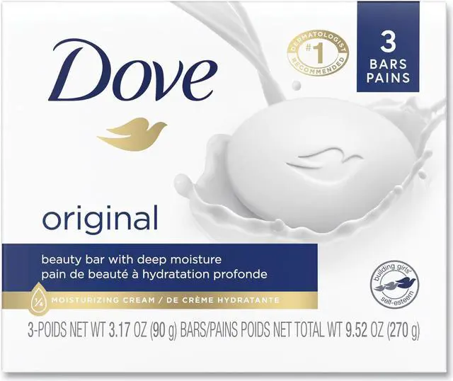 Alt view image 3 of 9 - Dove White Beauty Bar, Light Scent, 3.17 Oz, 3/Pack 04090PK