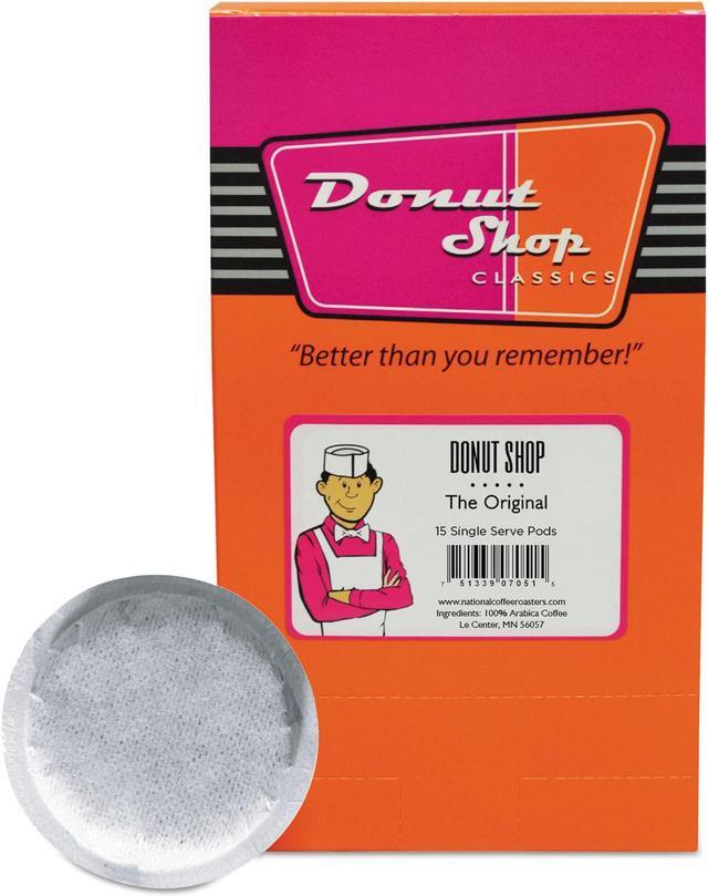 Donut Shop Coffee Pods, Medium Roast, 15/Box Donut Shop Coffee Pods, Medium Roast, 15/Box