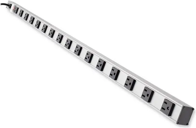 Alt view image 3 of 11 - TRIPP LITE PS4816 16 Outlets Power Strip 120V Input Voltage 1800 W Maximum Power 15 ft. Cord Length