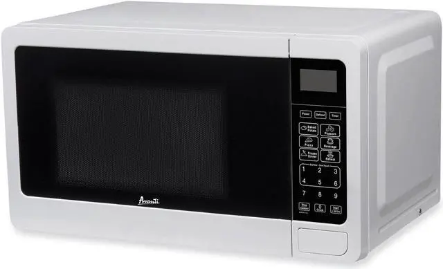 Alt view image 6 of 15 - Avanti 0.7 Cu. Ft. White Countertop Microwave
