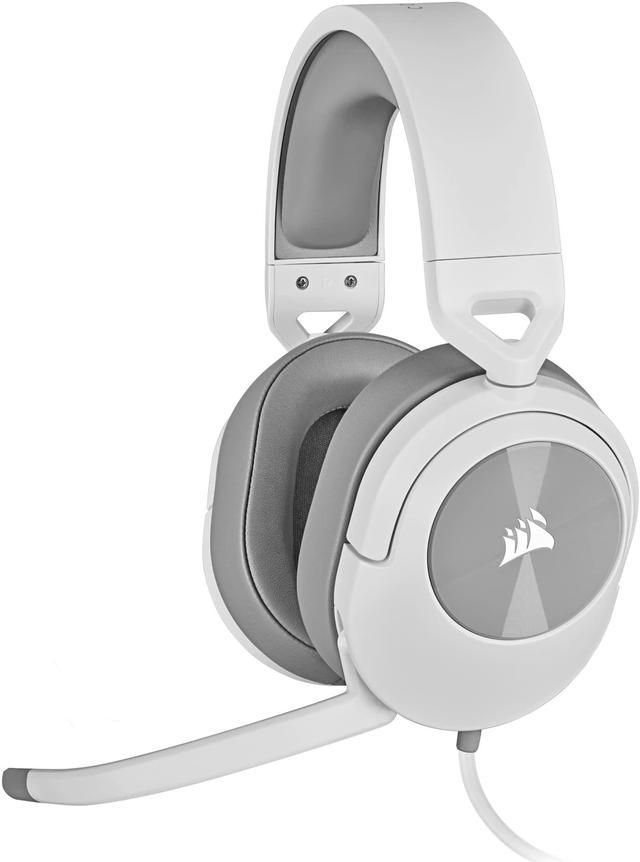 Corsair HS55 Stereo Gaming Headset (Leatherette Memory Foam Ear Pads, Lightweight, Microphone, PC, Mac, PS5/PS4, Xbox Series X S, Nintendo Switch, Mobile White Gaming Headsets - Newegg.com
