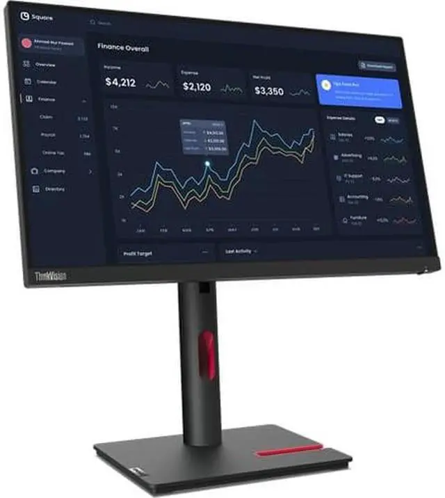 Alt view image 2 of 20 - Lenovo ThinkVision 23 inch Monitor - T23i-30