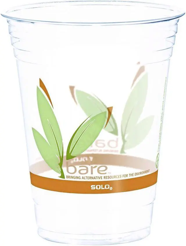 Alt view image 2 of 2 - Dart Bare Eco-Forward RPET Cold Cups 16-18 oz Clear 50/Pack RTP16DBAREPK