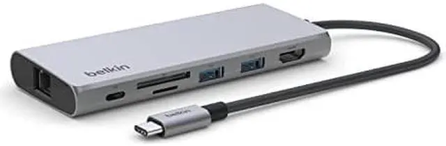 Alt view image 4 of 12 - Belkin USB-C 7-IN-1 MULTIMEDIA HUB GEN 2 Model INC009BTSGY