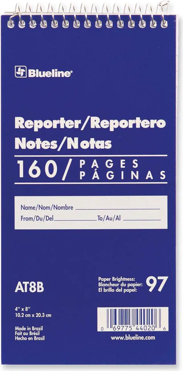 Alt view image 2 of 2 - Blueline Reporter Notebook