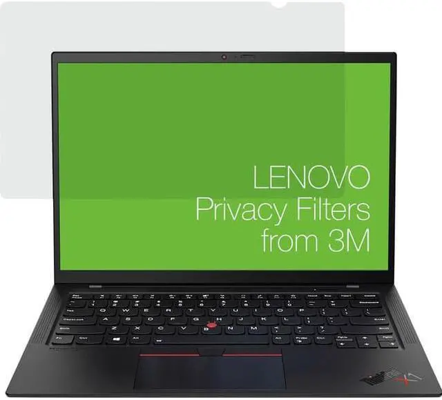 Alt view image 4 of 7 - Lenovo 14.0 inch 1610 Privacy Filter for T14 G3/X1 Carbon with COMPLY Attachment from 3M