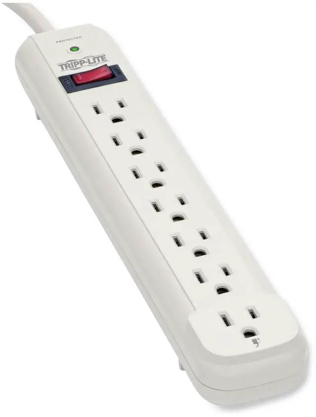 Alt view image 2 of 19 - Tripp Lite TLP725 7 Outlets 1080 Joules 25' Cord Protect It! Surge Suppressor