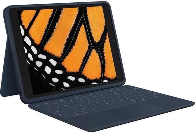 Alt view image 8 of 9 - Logitech Rugged Combo 3 Rugged Keyboard/Cover Case Apple iPad (8th Generation), iPad (7th Generation) Tablet - Blue - Pry Resistant, Drop Resistant, Scratch Resistant, Vibration Resistant, Dirt Resist