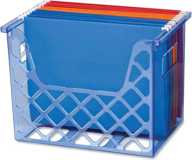 Alt view image 2 of 7 - OfficeMate Blue Glacier Holder Transparent Blue (23221) 116388