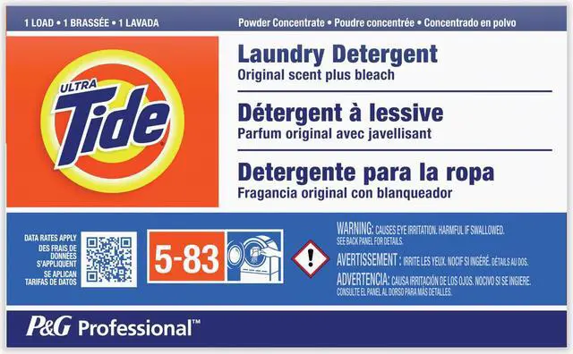 Main image of Tide Powder Laundry Detergent Plus Bleach Vending Box 156/Ctn 80360892