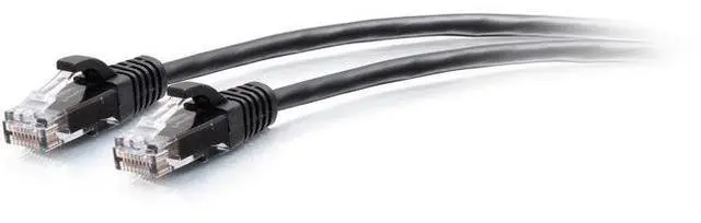 Main image of C2G 9ft Cat6a Snagless Unshielded UTP Slim Ethernet Patch Cable Black C2G30147
