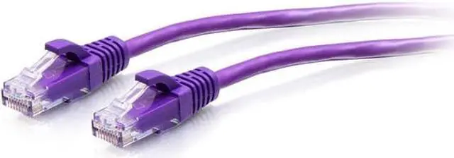 Main image of C2G 1ft Cat6a Snagless Unshielded UTP Slim Ethernet Patch Cable Purple C2G30188
