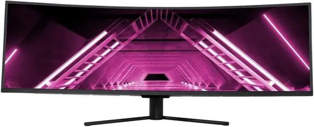 Alt view image 7 of 13 - Monoprice Curved Gaming Monitor - 49in, 32:9, 1800R, 5120x1440p, DQHD, 120Hz, Adaptive Sync, VA With QUANTUM LCD, 1800R Curvature - Dark Matter Series