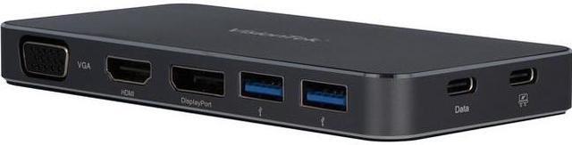 Alt view image 20 of 20 - VisionTek USB C Portable Dock - for Notebook/Desktop PC - 100 W - USB Type C - 5 x USB Ports - 2 x USB 3.0 - HDMI - VGA - DisplayPort - Wired