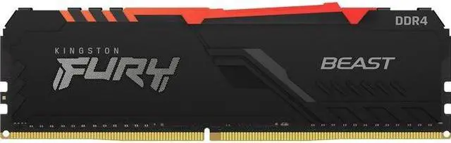 Alt view image 12 of 12 - Kingston Fury Beast RGB 32GB DDR4 3600MHz Dual Memory Kit (2x16GB) KF436C18BBAK2/32
