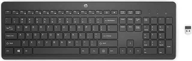 Alt view image 11 of 17 - HP 230 Wireless Keyboard - 2.4GHz Bluetooth with Number Pad Keyboard - 3L1E7AA