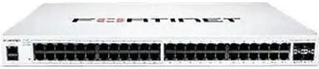 Alt view image 2 of 6 - fortinet fortiswitch 100 fs-148f-poe ethernet switch - 48 ports - manageable - 2 layer supported - modular - 476.30 w power consumption - 370 w poe budget - optical fiber, twisted pair - poe ports - 1