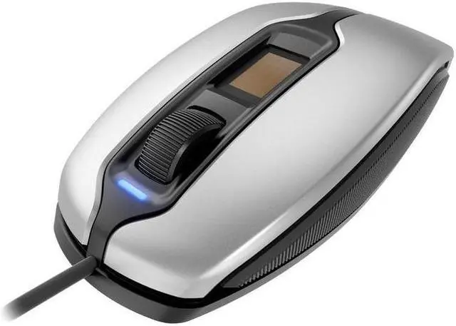 Alt view image 2 of 5 - Cherry MC 4900 FingerTIP ID Wired 1375dpi Optical Mouse - Silver