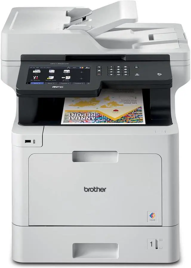 Alt view image 4 of 19 - Brother Business Color Laser All-in-One Printer with Low-cost Printing, Duplex Print, Scan, Copy and Wireless Networking Model MFCL8905CDW