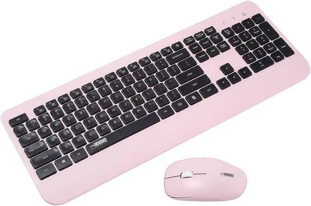 Alt view image 2 of 2 - Uncaged Ergonomics KM1 Wireless Keyboard and Mouse Combo Pink