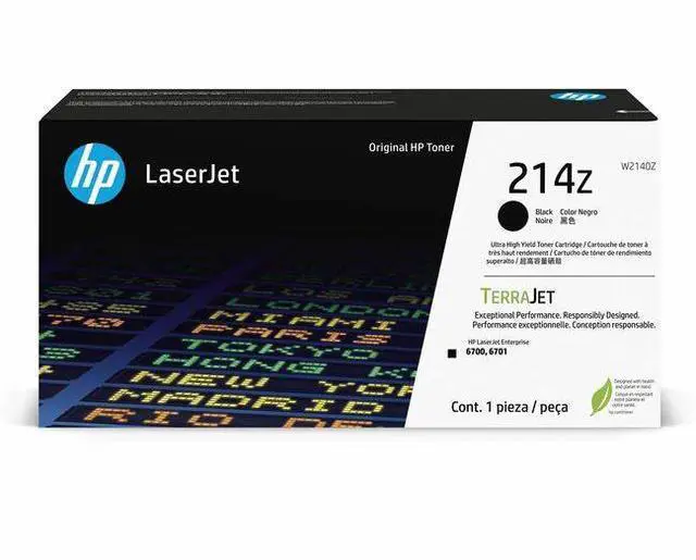 Main image of HP 214Z Blk Original LaserJet Toner Crtg, Average cartridge yields 31,000