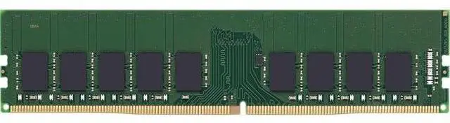 Alt view image 2 of 12 - Kingston 32GB DDR4 SDRAM Memory Module - For Server - 32 GB - DDR4-3200/PC4-25600 DDR4 SDRAM - 3200 MHz Dual-rank Memory - CL22 - 1.20 V - ECC - Unbuffered - 288-pin - DIMM - KTD-PE432E/32G