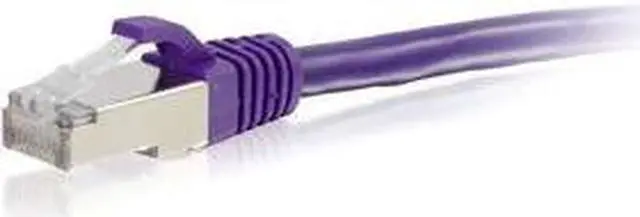 Alt view image 5 of 5 - C2G 00904 Cat6 Cable - Snagless Shielded Ethernet Network Patch Cable, Purple (8 Feet, 2.43 Meters)