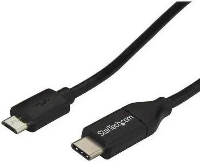 Alt view image 6 of 6 - StarTech USB2CUB1M USB C to Micro USB Cable - 3 ft. / 1m - USB 2.0 Cable - Micro USB Cord - Micro B USB C Cable - USB 2.0 Type C
