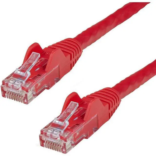Alt view image 5 of 7 - StarTech N6PATCH14RD 14 Ft Red Cat6 / Cat 6 Snagless Ethernet Patch Cable 14Ft - Patch Cable - Rj-45 (M) To Rj-45 (M) - 14 Ft - Utp - Cat 6 - Molded, Snagless - Red