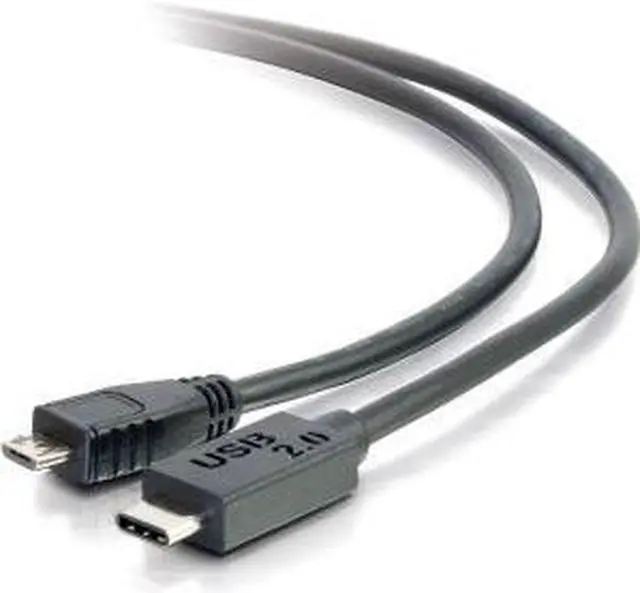 Alt view image 12 of 13 - C2G 28850 USB 2.0 USB-C to USB Micro-B Cable M/M for Phones, Laptops, Tablets, Chromebook Pixel, Samsung Galaxy TabPro S, LG G6, Apple MacBook, Black (3 Feet, 0.91 Meters)