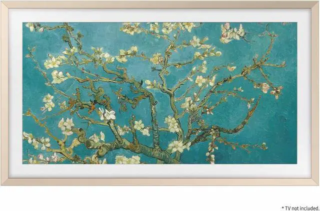 Alt view image 3 of 10 - Samsung Magnetic Metal Bezel for 50" LS03B/LS03A The Frame TV (Sand Gold) VG-SCFC50SGMZA
