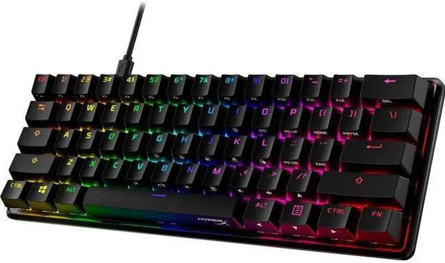 Alt view image 14 of 20 - HyperX Alloy Origins 60 - Mechanical Gaming Keyboard - HX Aqua - US Layout