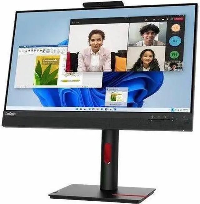 Alt view image 7 of 20 - Lenovo ThinkCentre Tiny-in-One 24" Gen 5 Speaker Webcam FHD IMonitor 12NAGAR1US