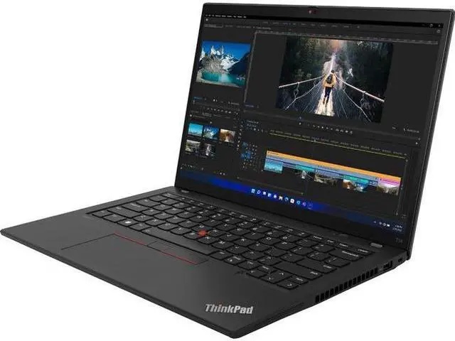 Alt view image 8 of 10 - Lenovo ThinkPad T14 Gen 3 21CF005UUS 14" Notebook - WUXGA - 1920 x 1200 - AMD Ryzen 5 PRO 6650U Hexa-core (6 Core) 2.90 GHz - 16 GB Total RAM - 16 GB On-board Memory - 256 GB SSD - Storm Gray - A