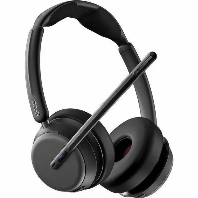 Alt view image 9 of 13 - EPOS IMPACT 1061T Headset - Stereo - Wireless - Bluetooth - On-ear - Binaural - Circumaural - Noise Canceling