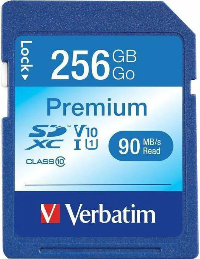 Alt view image 12 of 12 - VERBATIM VER99828 256GB Premium SDXC Memory Card